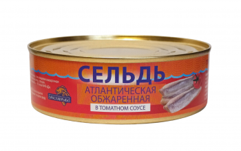 Сельдь атлантическая обжаренная в томатном  соусе (220г) 